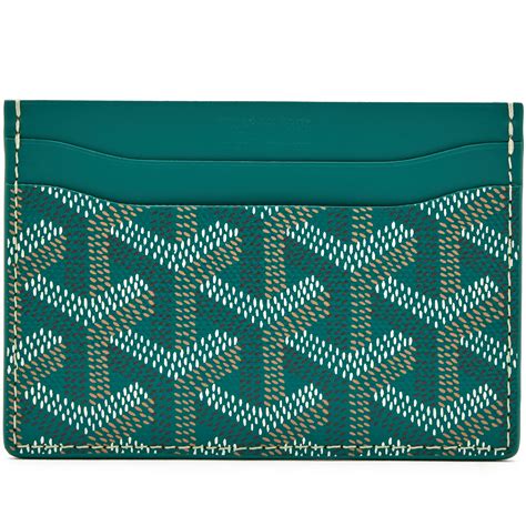 goyard green travel wallet